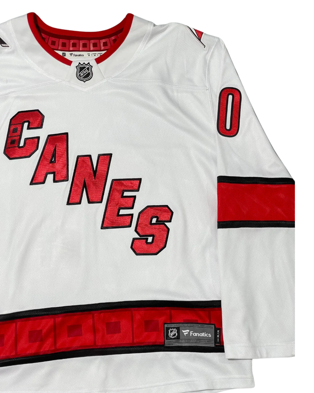 Fanatics White Sebastian Aho Carolina Hurricanes Away Jersey