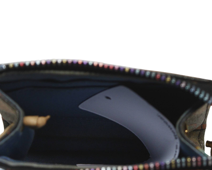 Dooney & Bourke Multi-colored Heart Print Zip Pouch Bag