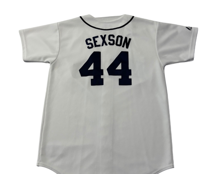 Majestic White Seattle Mariners Richie Sexson #44 Baseball Jersey