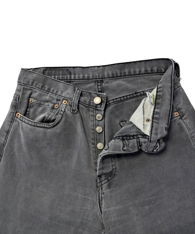 Levi's 501 Grey Textured Straight Leg Jeans