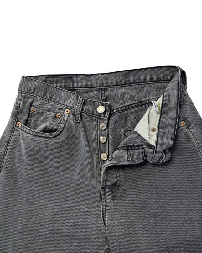 Levi's 501 Grey Textured Straight Leg Jeans