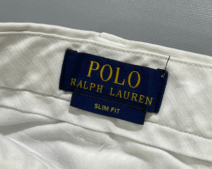 Polo Ralph Lauren White Slim Fit Cotton Chino Pants
