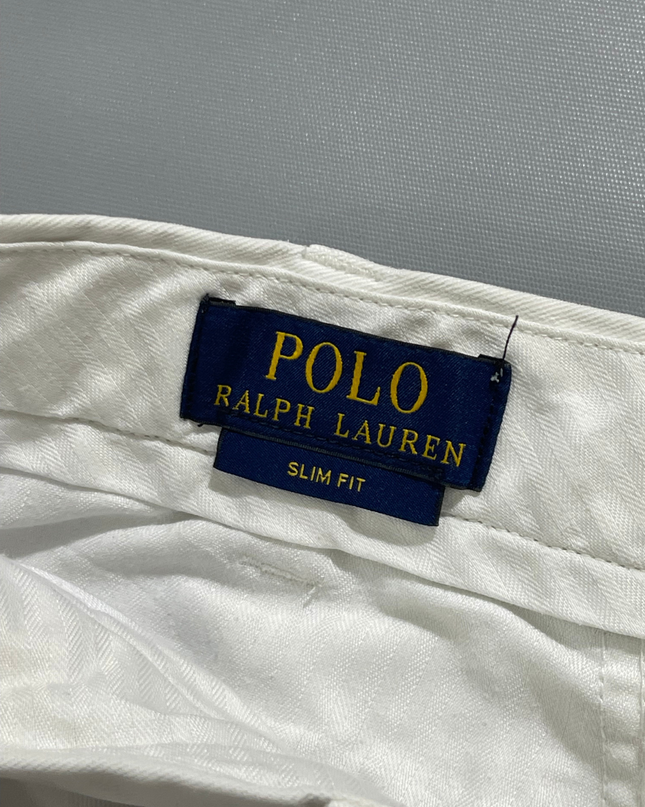 Polo Ralph Lauren White Slim Fit Cotton Chino Pants
