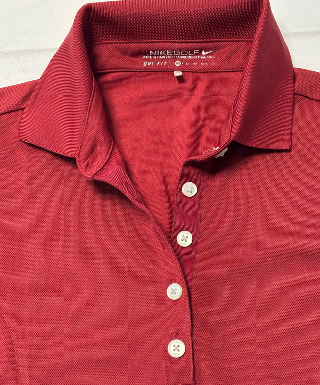 Nike Golf Red Women's Dri-FIT Performance Polo Shirt