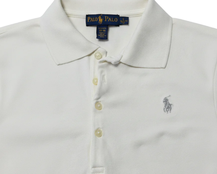 Polo Ralph Lauren White Polo Dress with Pleated Hem