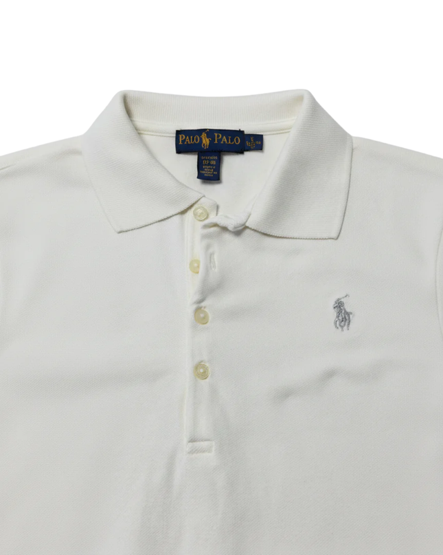 Polo Ralph Lauren White Polo Dress with Pleated Hem