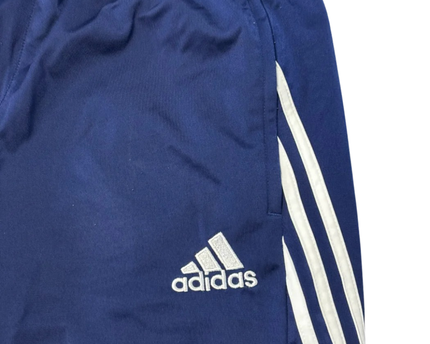 Adidas Navy Blue Three-Stripe Men's Track Pants