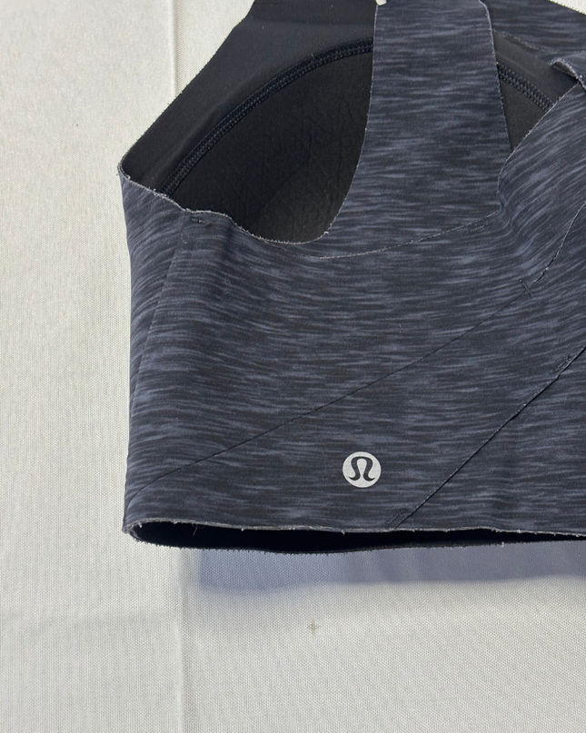 Lululemon Dark Grey Heathered Enlite Bra High Support Sports Bra