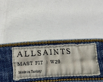 AllSaints Blue Mast Fit Skinny Jeans