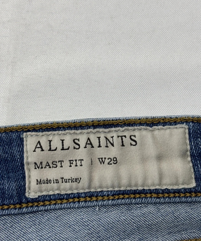 AllSaints Blue Mast Fit Skinny Jeans