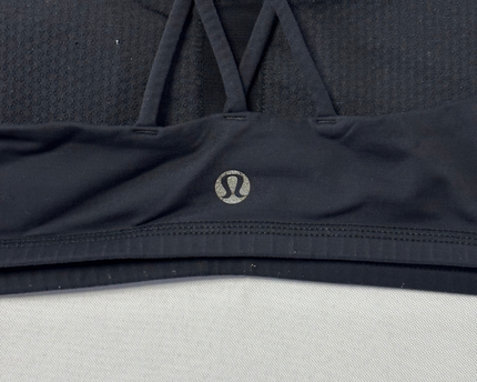 Lululemon Black Criss-Cross Strappy Sports Bra