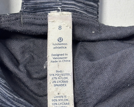 Lululemon Grey Space Dye Pleated Racerback Athletic Tank Top