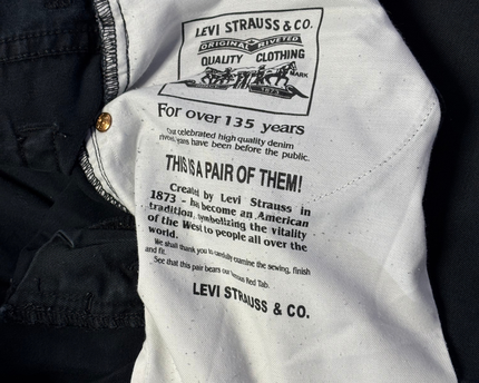 Levi's Classic Straight Leg Black Men's Jeans