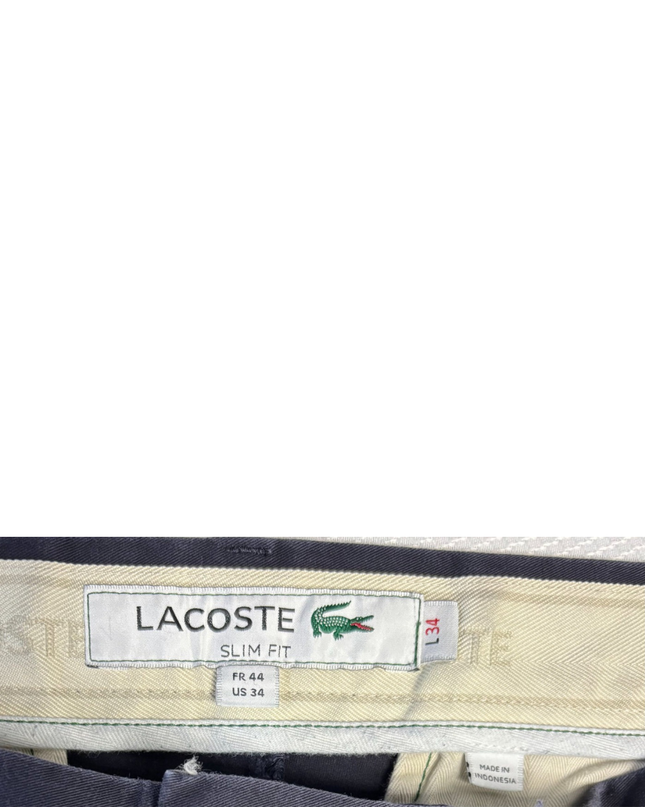 Lacoste Navy Blue Slim Fit Chino Pants