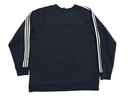 Adidas Dark Grey Three Stripes Sweatshirt