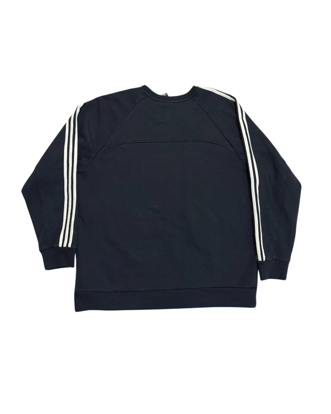 Adidas Dark Grey Three Stripes Sweatshirt