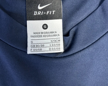 Nike Navy Blue Dri-FIT Color-Block Sports T-Shirt