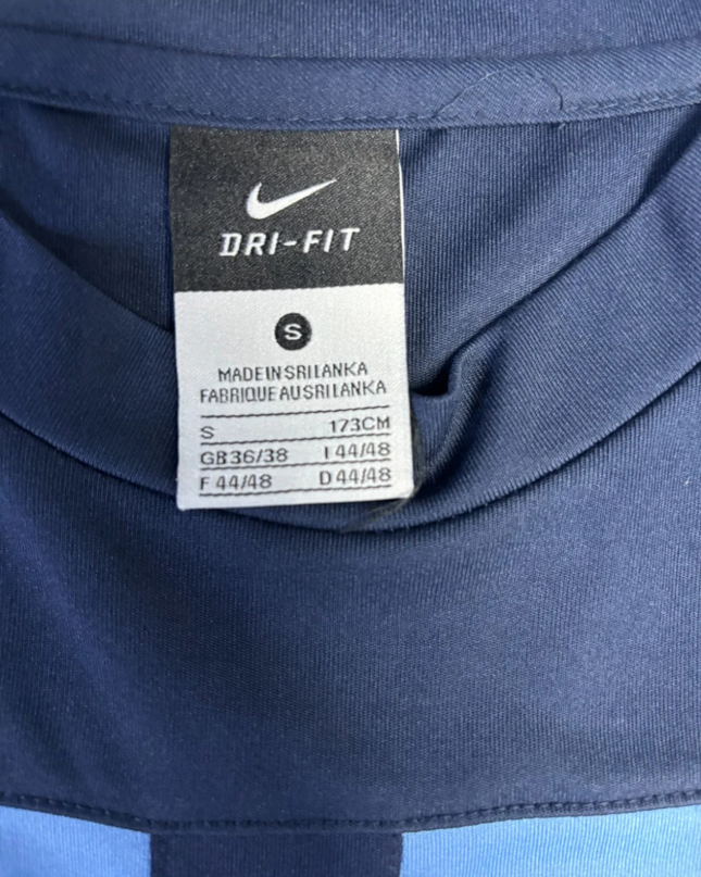 Nike Navy Blue Dri-FIT Color-Block Sports T-Shirt