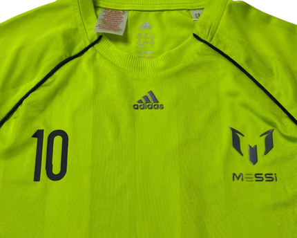 Adidas Neon Green Messi 10 Graphic Training Jersey