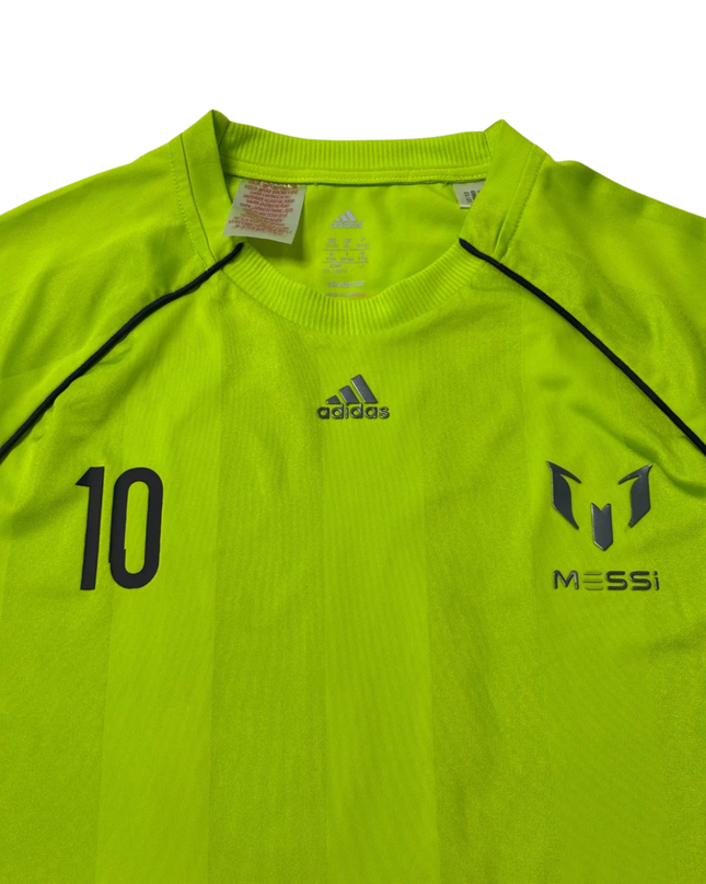 Adidas Neon Green Messi 10 Graphic Training Jersey