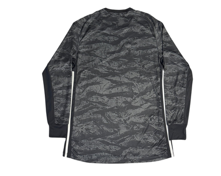 Adidas Gray Camouflage Long Sleeve Sports T-Shirt