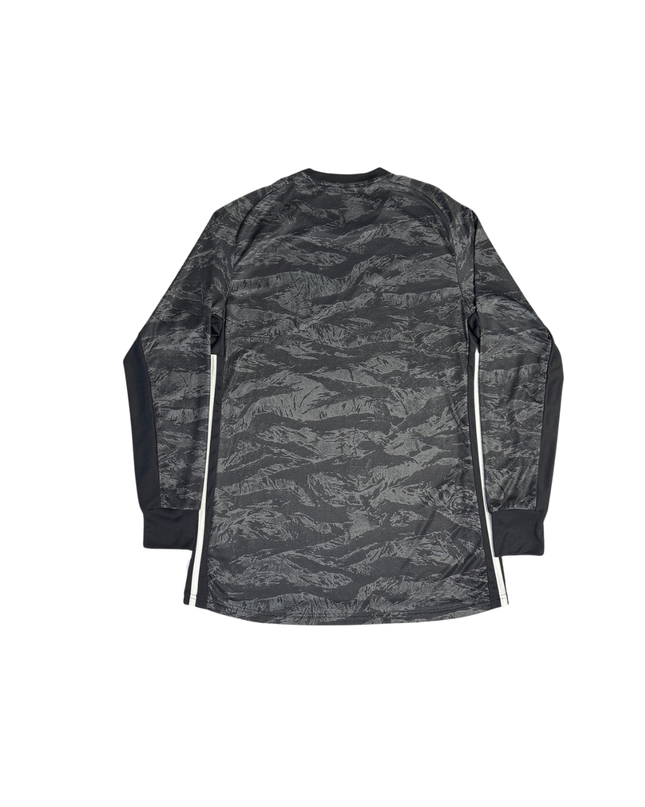 Adidas Gray Camouflage Long Sleeve Sports T-Shirt