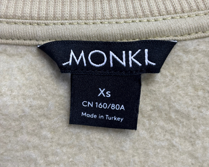 Monki Green V-Neck Cropped Sweatshirt