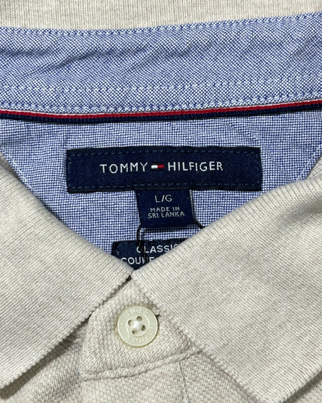 Tommy Hilfiger Beige Classic Short Sleeve Polo Shirt