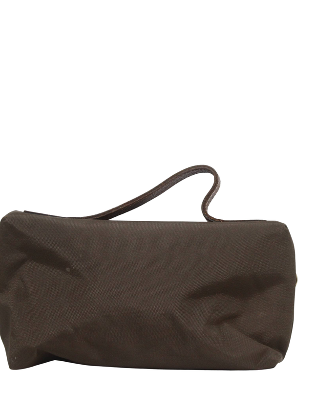 Longchamp Brown Le Pliage Toiletry Case Pouch