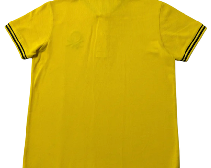 United Colors of Benetton Yellow Embroidered Logo Polo Shirt