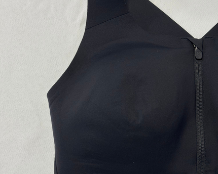 Lululemon Black Front-Zip High Support Sports Bra