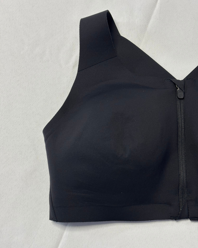 Lululemon Black Front-Zip High Support Sports Bra