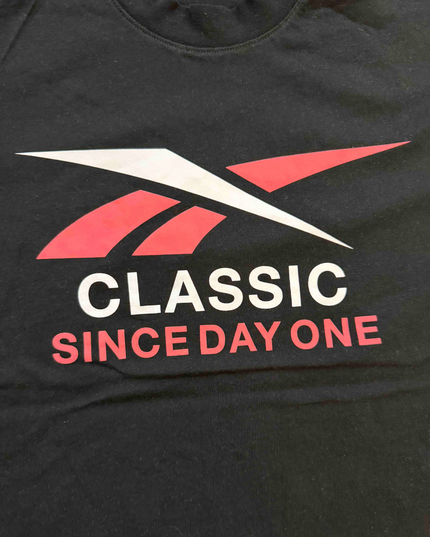 Reebok Classic “Since Day One” Black Logo T-Shirt - M