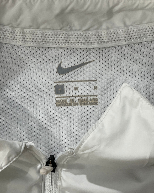 Nike White/Black Colorblock Quarter-Zip Sports Upper