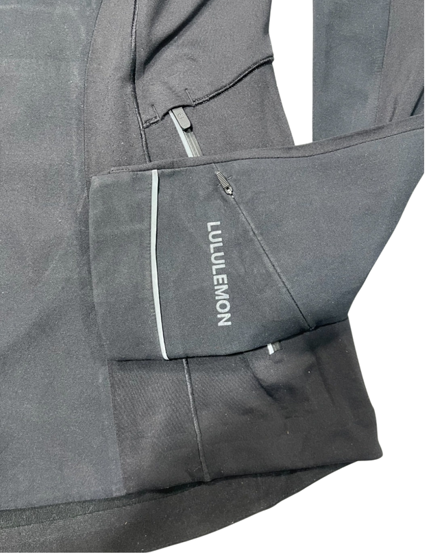 Lululemon Black Full-Zip Hooded Performance Jacket