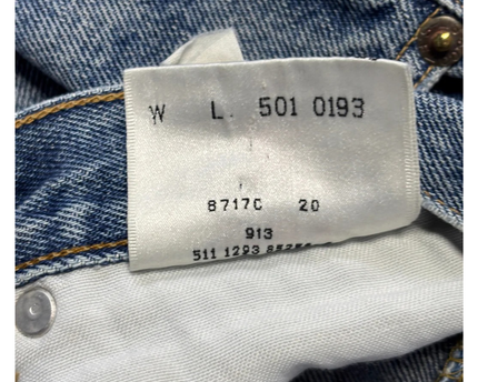 Levi's Vintage 501 Made in USA Blue Straight Leg Jeans