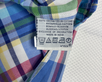 Ralph Lauren Multicolor Plaid Custom Fit Short Sleeve Shirt