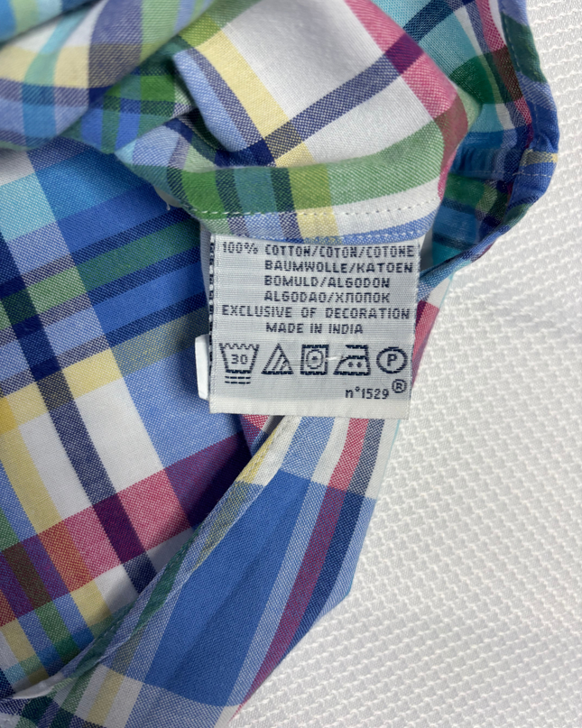 Ralph Lauren Multicolor Plaid Custom Fit Short Sleeve Shirt