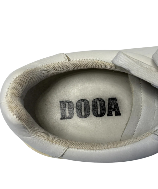 DOOA White Platform Leather Sneakers