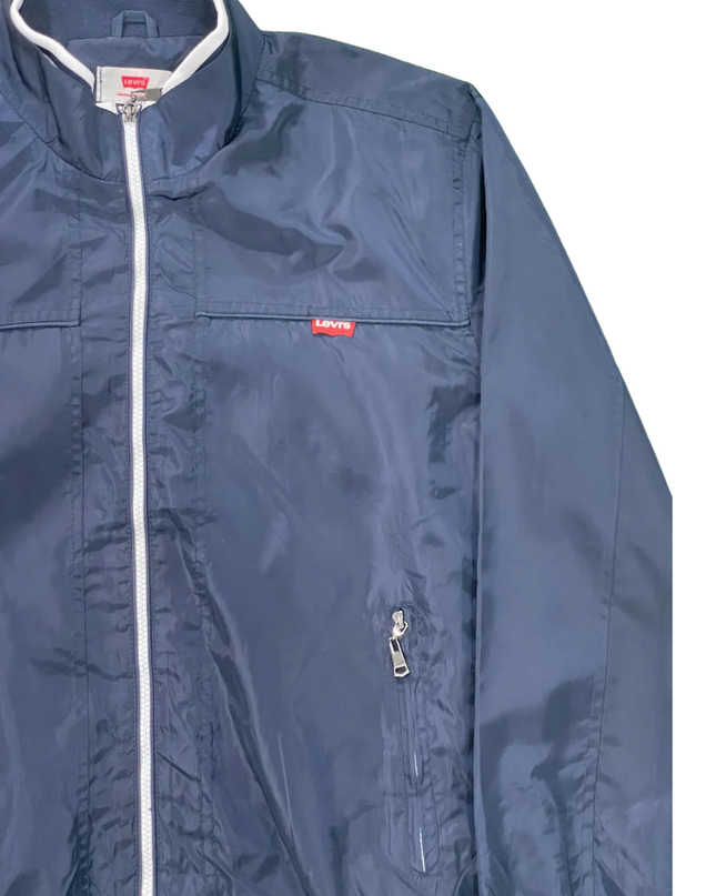 Levi's Navy Blue Lightweight Sporty Windbreaker Jacket