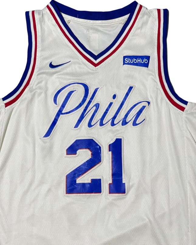 Nike White Philadelphia 76ers Joel Embiid Swingman Jersey