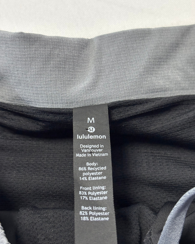Lululemon Grey Performance Lined Sports Shorts