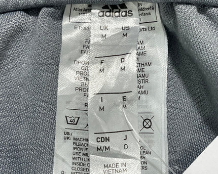 Adidas Grey 3-Stripe Athletic Training Track Pants