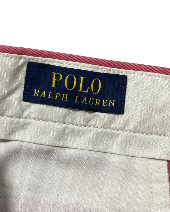 Polo Ralph Lauren Red Classic Fit Cotton Chino Shorts