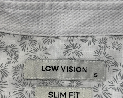 LCW Vision White Slim Fit Short Sleeve Shirt