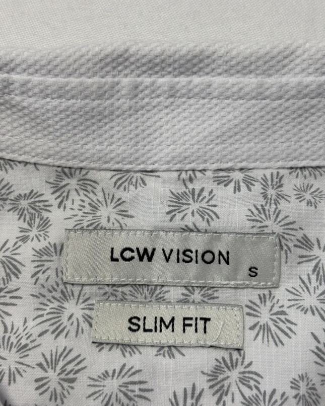 LCW Vision White Slim Fit Short Sleeve Shirt