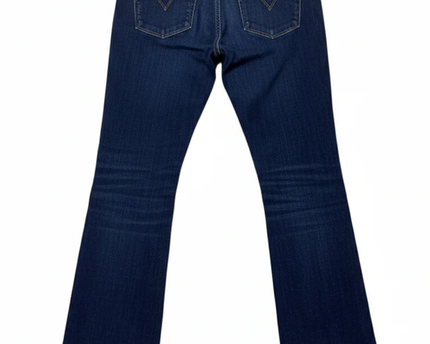 Levi's Dark Blue Demi Curve Straight Leg Jeans