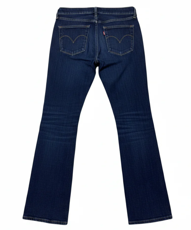Levi's Dark Blue Demi Curve Straight Leg Jeans