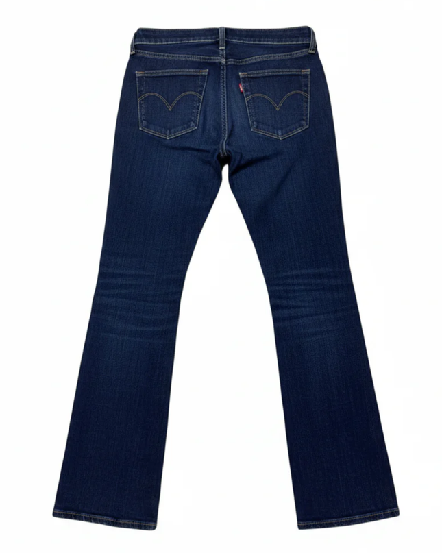 Levi's Dark Blue Demi Curve Straight Leg Jeans