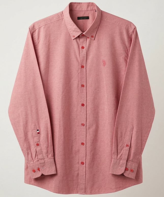 U.S. Polo Assn. Pink Long Sleeve Button-Down Shirt